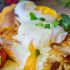 Grilled Cheese Eggs Benedict with Bacon and Hollandaise Sauce