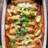 Spicy Poblano Black Bean and Quinoa Enchiladas