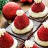Santa Hat Brownies