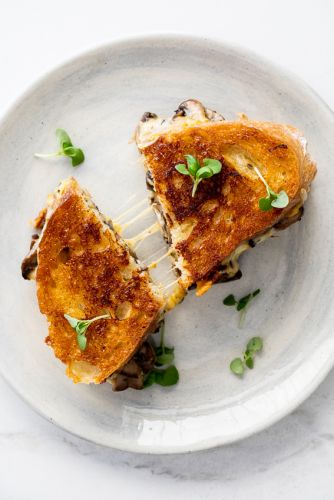 Garlic Mushroom Grilled Cheese