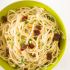 Lemon Garlic Spaghetti with Sun Dried Tomatoes