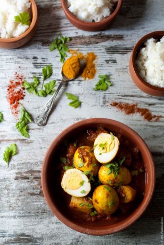 North Indian egg curry