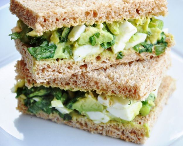 Avocado egg salad sandwich