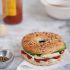 Egg and veggie breakfast sandwich