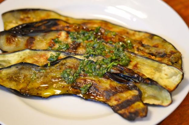 Grilled Eggplant With Salsa Verde