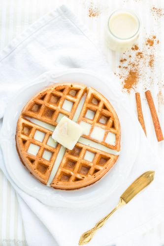 Eggnog Waffles