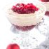 Eggnog cheesecake and cranberry sauce parfaits