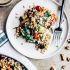 Eggplant and Caramelized Onion Grain Salad With Walnut Vinaigrette