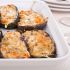 Cheese-stuffed eggplant