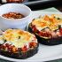 40. Mini eggplant pizzas
