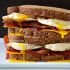Egg Sandwich with Bacon, Cheddar and Strawberry Jam