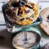 Sweet Blueberry Buttermilk Pies with Chamomile Cream