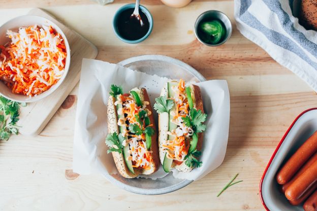 Banh Mi Hot Dogs