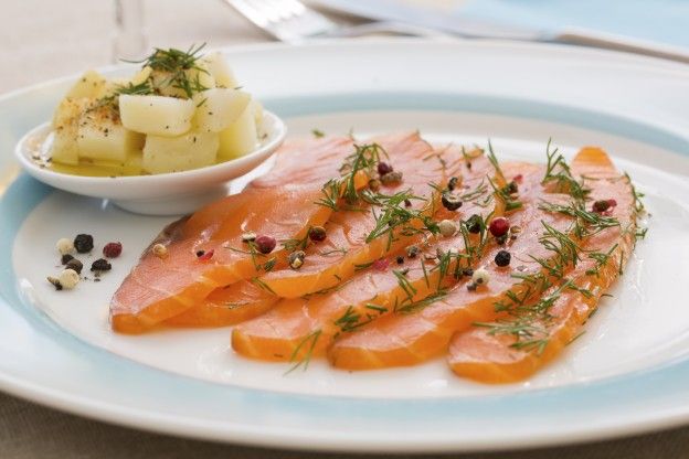 Salmon gravlax - Cured salmon