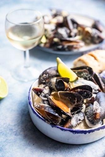 White Wine Mussels