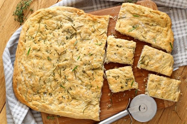 Homemade focaccia