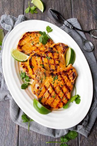 Thai Curry Grilled Pork Chops