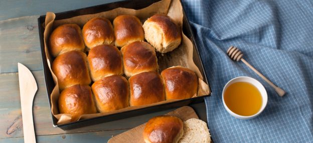 No-Knead Honey Butter Buns