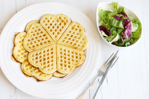 Savory Waffles with Gruyere and Thyme