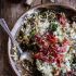 Harissa, Broccoli, Spinach, Wild Rice Casserole with Crispy Prosciutto