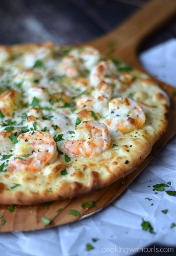 Shrimp Scampi Pizza
