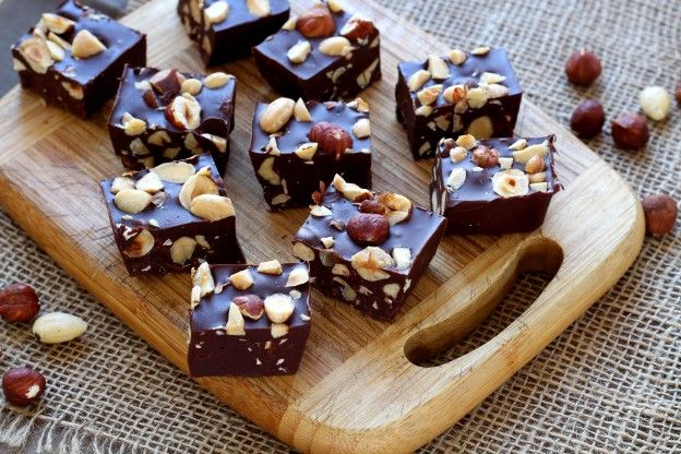 Nutty dark chocolate Nutella bars