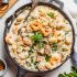 One Pan Creamy Gnocchi with Shrimp and Spinach