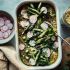 Pesto Quinoa & White Bean Bake with Spring Vegetables