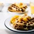 Crispy Coconut Waffles with Mango