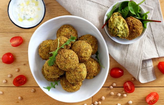 Homemade falafels