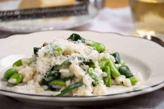 Fava Bean And Ramp Risotto