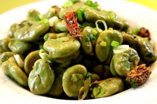 Fava Beans with Szechuan Peppercorns