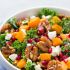 Butternut Squash and Pomegranate Kale Salad with Spiced Honey Walnuts