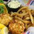 crabcakes at the original crabcake factory