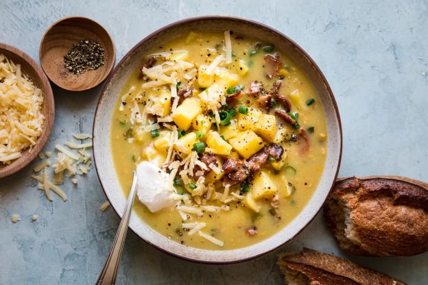 5-Ingredient Potato and Corn Chowder