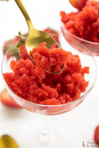 Strawberry Granita