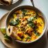 Ginger Sweet Potato Coconut Milk Stew with Lentils & Kale