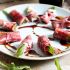 Prosciutto Pear and Arugula Rolls