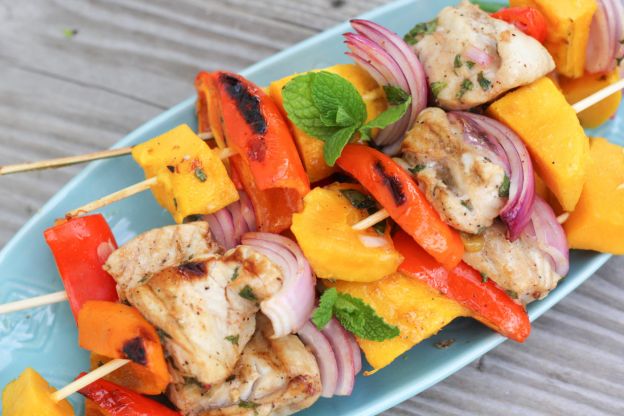 Mojito Grilled Fish Skewers