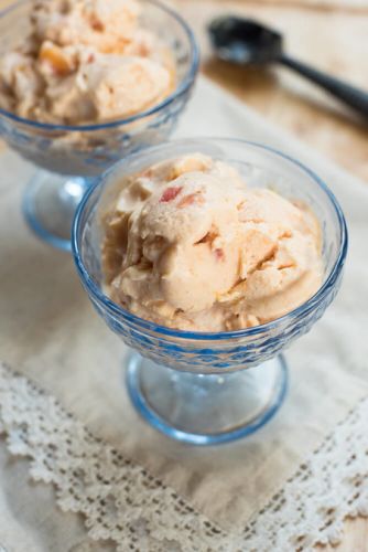 Fresh Peach Frozen Yogurt