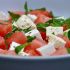 Watermelon, feta and mint salad
