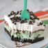 Mint chip brownie ice cream squares