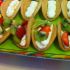 Fruit and cream tacos