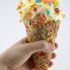 Fruity Pebbles Ice Cream Cone
