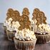 Gingerbread cupcakes with brown sugar cinnamon buttercream