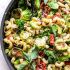 30 Minute Creamy Goat Cheese Pasta with Brussels