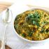 Goat cheese and spinach mashed sweet potatoes