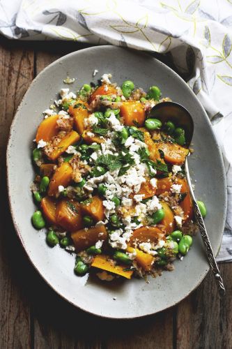 Golden Beet and Fava Bean Salad