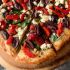 Greek Pizza with Feta Spinach and Olives