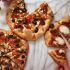 Greek Pizza with Feta Spinach and Olives